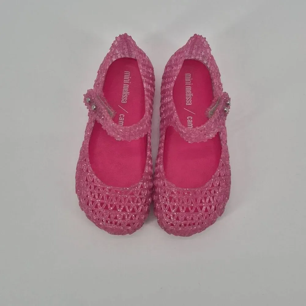 Mini Melissa Campana Mary Jane Girls Shoes Pink Size 10
